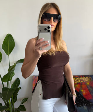 Fascia elasticizzata (marrone/bianco/nero)