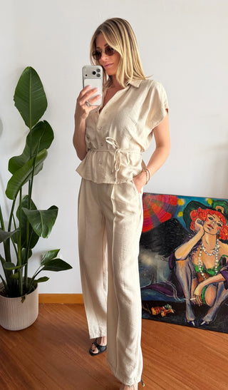 Completo Dafne (bianco,beige,marrone)
